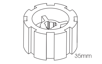 Crowns & Drives for 35mm Motors