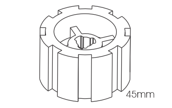 Crowns & Drives for 45mm Motors