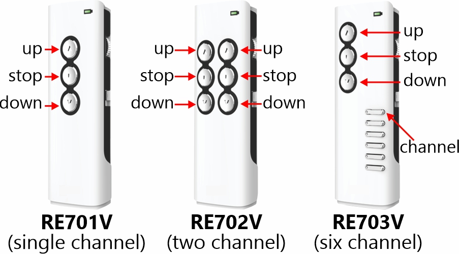 Alpha Vertical remotes